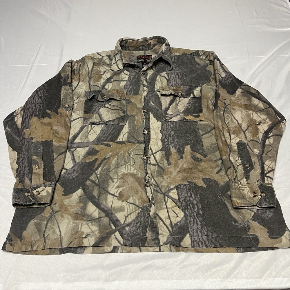 Ranger Realtree Camo Button Up Mens Size XL Long Sleeve Great Fade Hunting Camp